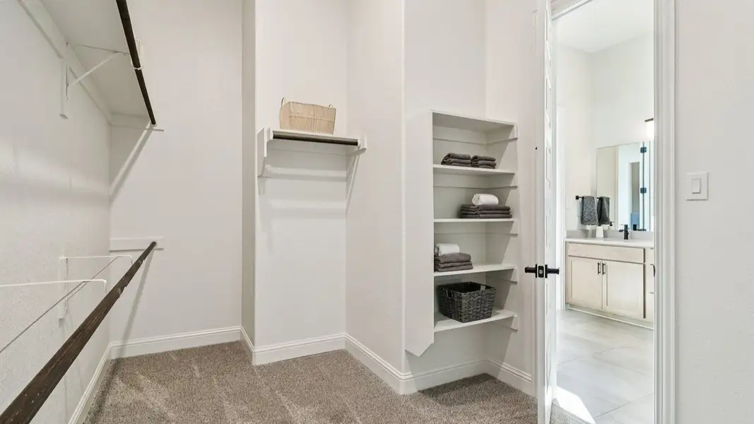 Furnished interior in a model home at Meyer Ranch – Premier in New Braunfels (Image 44).