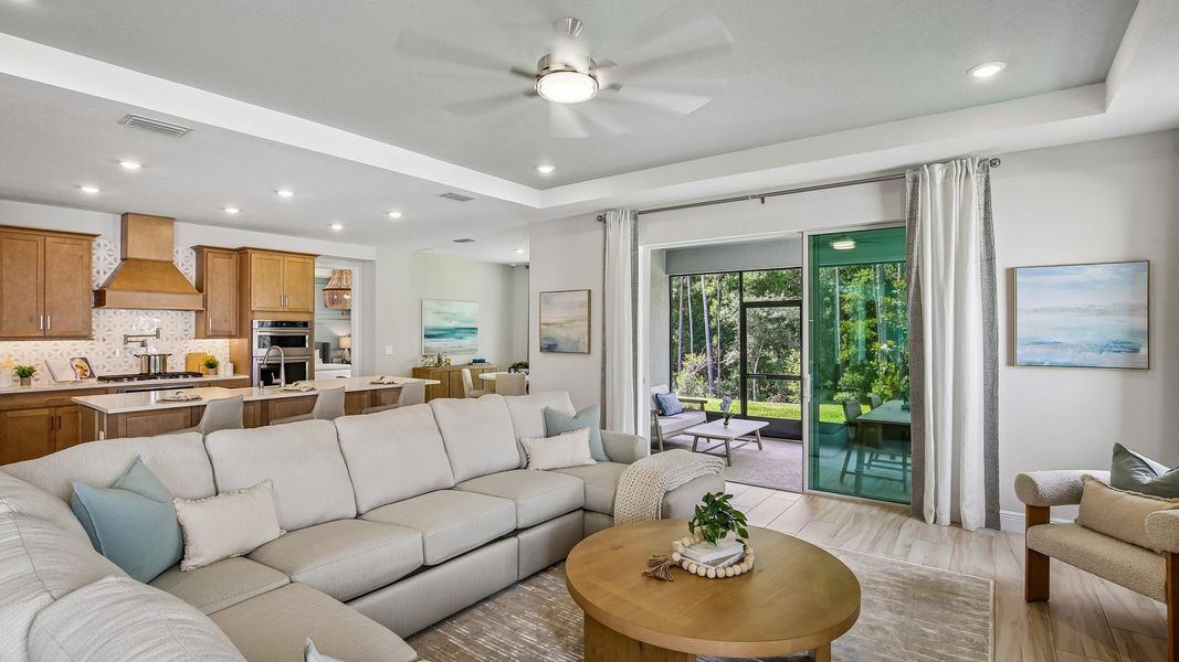 Furnished interior in a model home at Hammock at Two Rivers in Zephyrhills (Image 57).