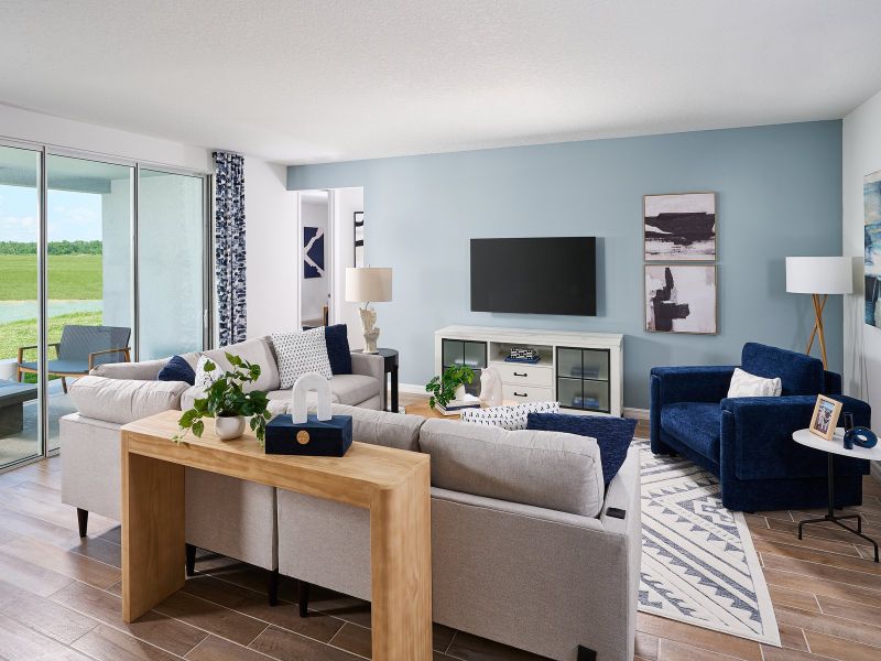 Furnished interior in a model home at Pine Ridge Meadows in Hudson (Image 3).