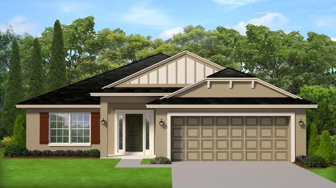 Front exterior of a home in the Citrus Landing community, located in Davenport, FL (Image 9).