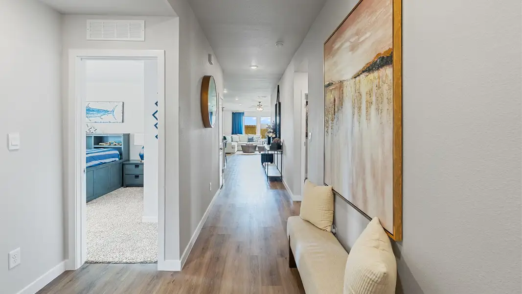 Furnished interior in a model home at Royal Oak South in Corpus Christi (Image 4).