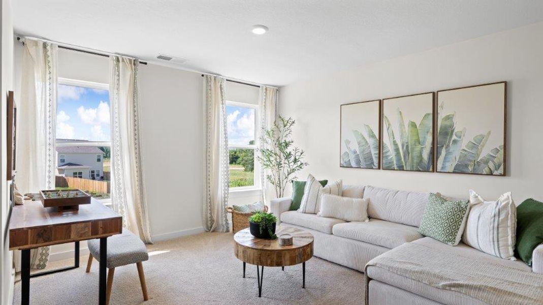 Furnished interior in a model home at Harbor Crest in Ooltewah (Image 26).