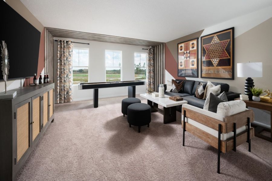 Furnished interior in a model home at Wynnstone in Davenport (Image 14).