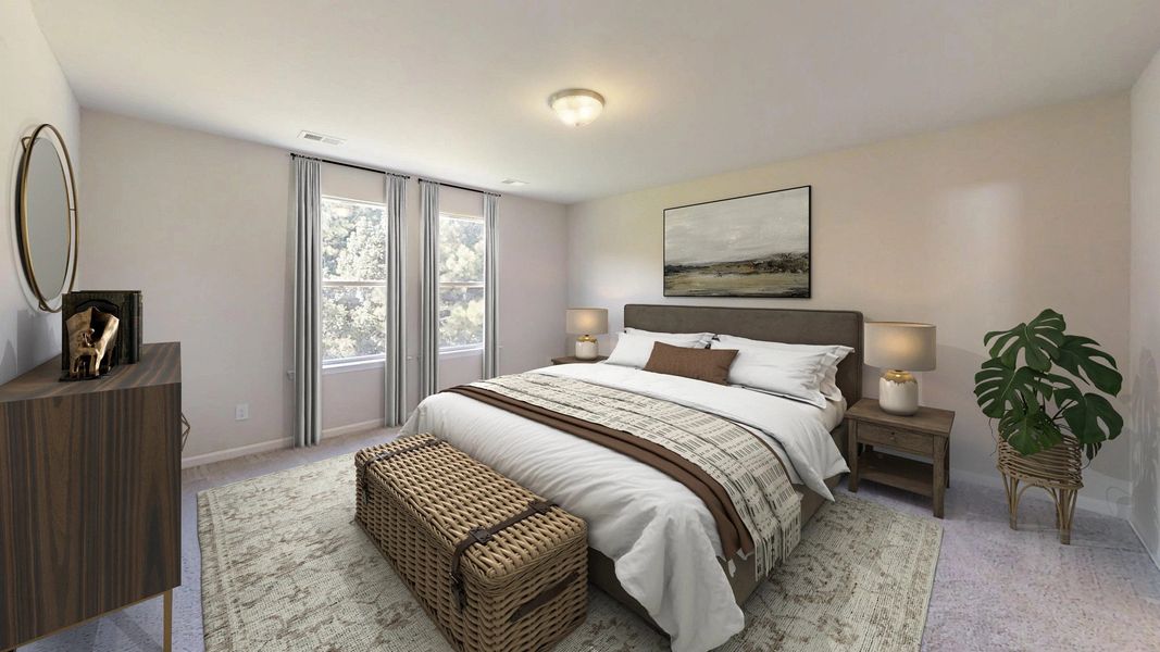 Furnished interior in a model home at Tea Farm: Lake Series in Ravenel (Image 21).