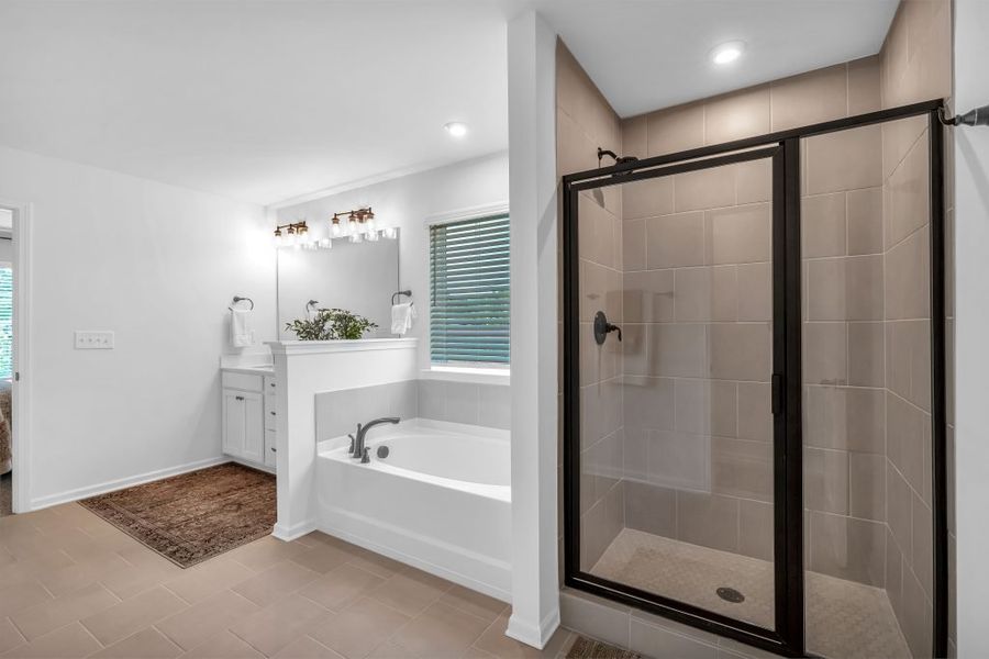 Furnished interior in a model home at The Overlook at Factory Shoals in Mableton (Image 35).