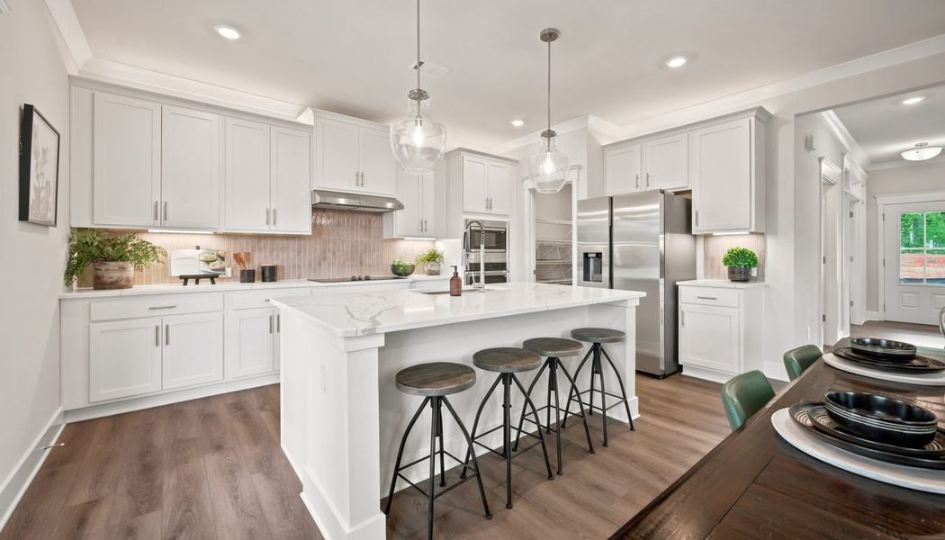 Furnished interior in a model home at Greenefield in Cartersville (Image 30).