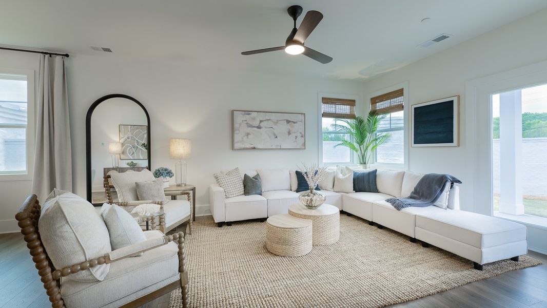 Furnished interior in a model home at The Village at Sandy Plains in Marietta (Image 13).