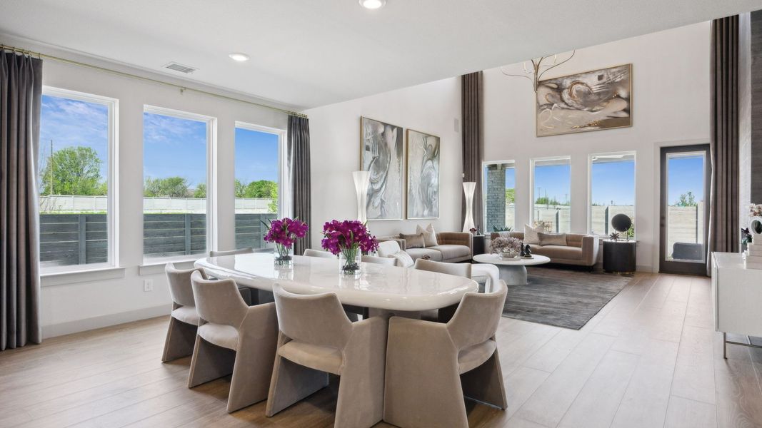 Furnished interior in a model home at Painted Tree - Woodland West in McKinney (Image 30).