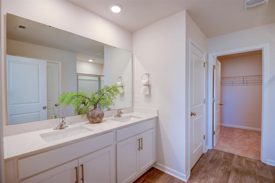 Furnished interior in a model home at Carter Ridge in Greenville (Image 26).