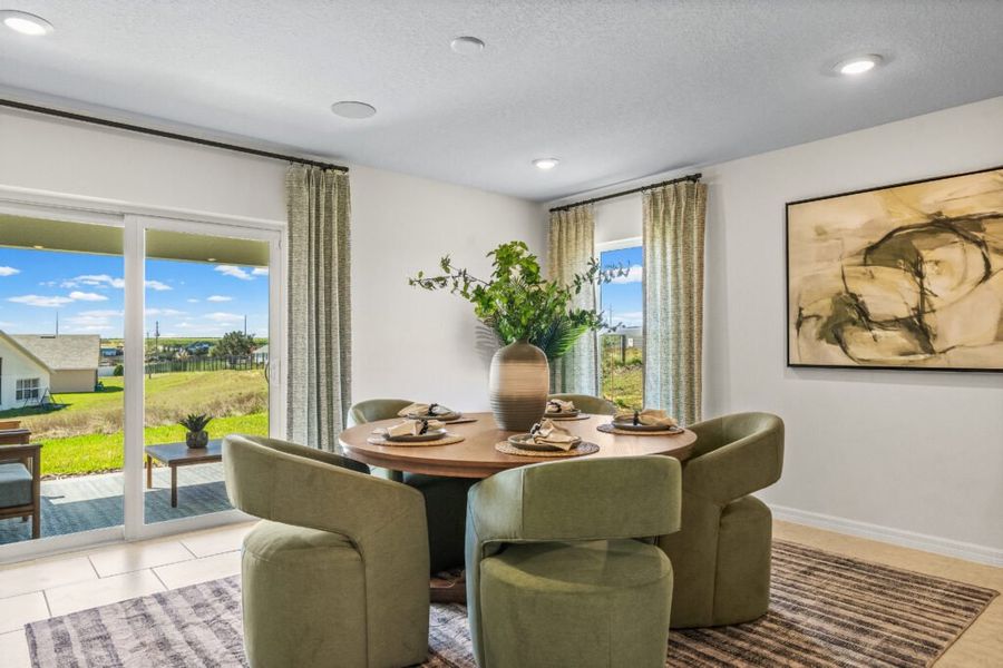 Furnished interior in a model home at Woodland Ranch Estates in Dundee (Image 7).