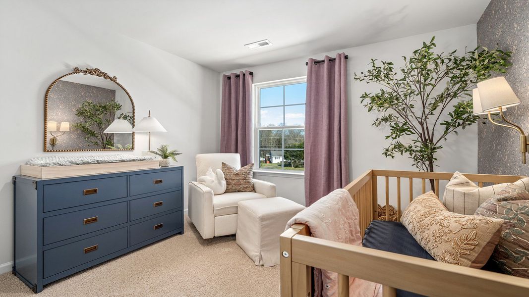 Furnished interior in a model home at Fiddlers Landing in Winston-Salem (Image 27).