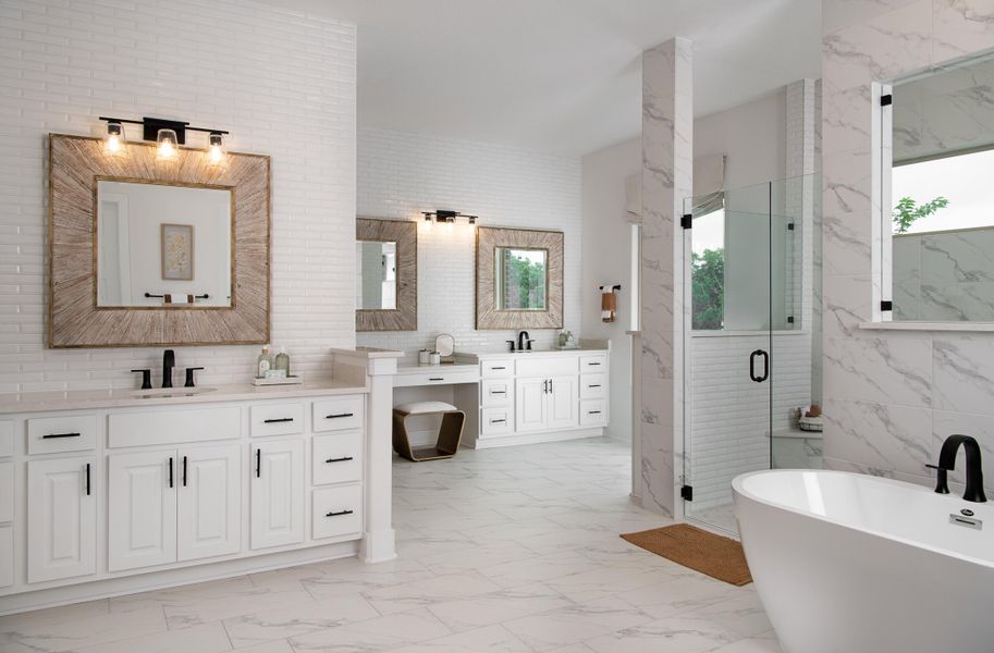 Furnished interior in a model home at Waldsanger in New Braunfels (Image 13).