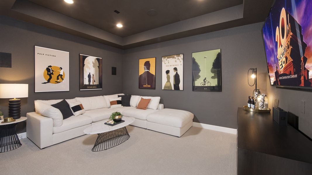 Furnished interior in a model home at Haby Hill 60' in San Antonio (Image 13). Furnished interior in a model home at Haby Hill 60' in San Antonio (Image 13).