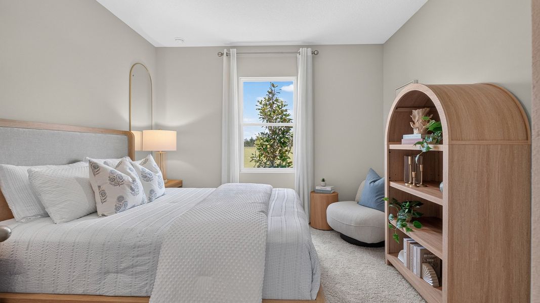 Furnished interior in a model home at Bridle Creek in Jacksonville (Image 23).