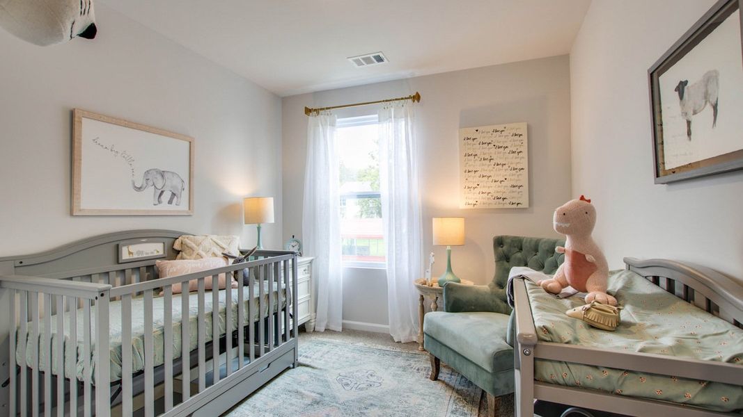 Furnished interior in a model home at Woodbridge Glen Townhomes in Lebanon (Image 22).