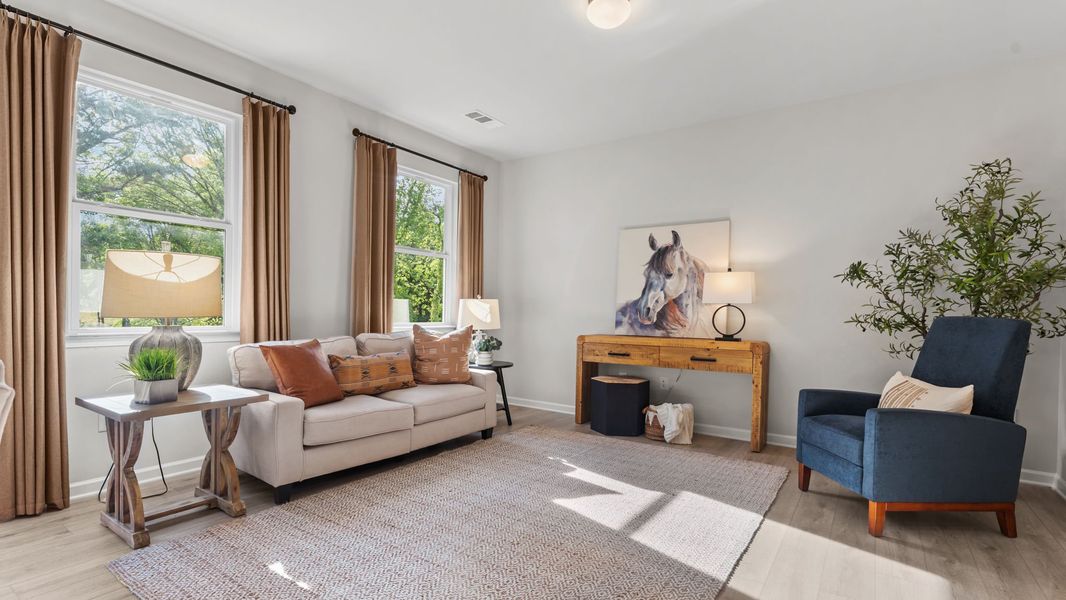 Furnished interior in a model home at Owen Preserve in Canton (Image 5). Furnished interior in a model home at Owen Preserve in Canton (Image 5).