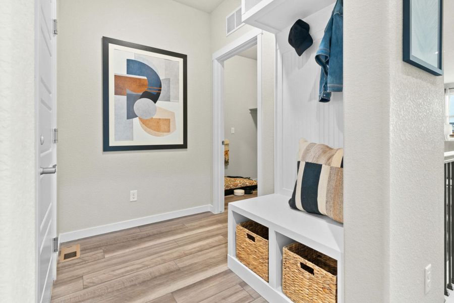 Furnished interior in a model home at Hidden Valley – Clover Collection in Severance (Image 19).