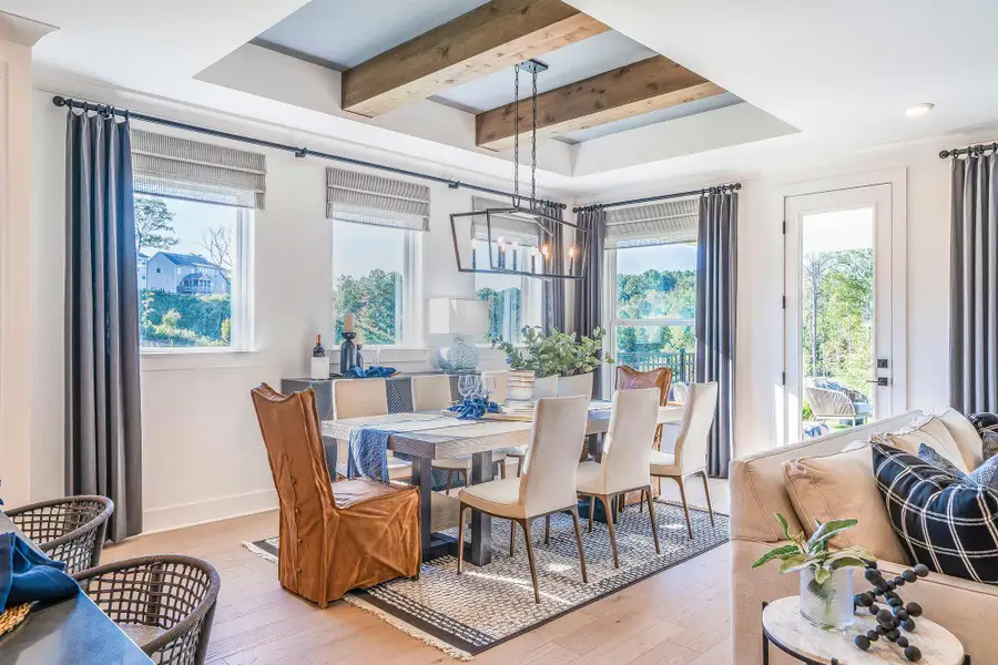 Furnished interior in a model home at Wade Farm in McDonough (Image 4).
