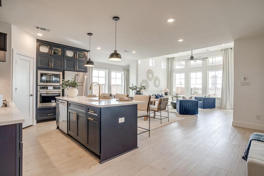 Furnished interior in a model home at MidTowne in Midlothian (Image 4).