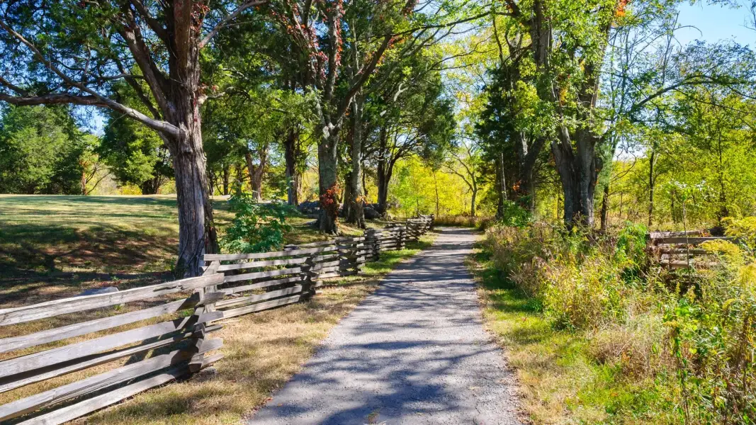 tones River National Battlefield path