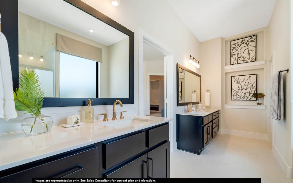Furnished interior in a model home at The Summit at Center Stage in Keller (Image 23).