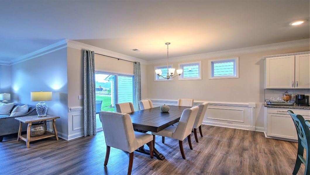 Furnished interior in a model home at Cantrell Hills in Hendersonville (Image 6).