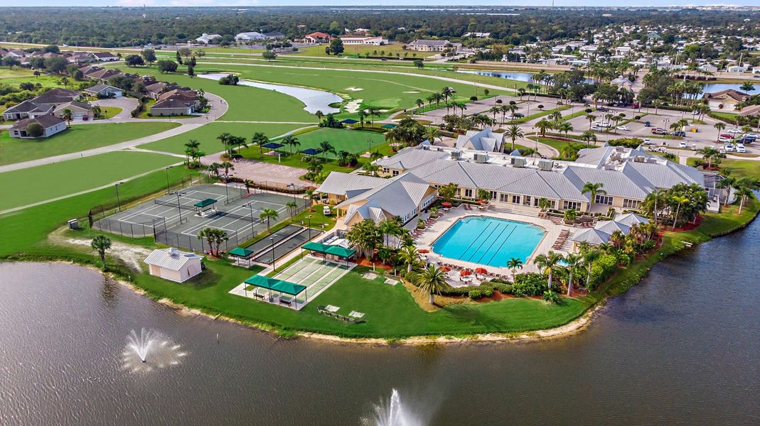Aerial view of the Kings Gate community in Punta Gorda, FL, showing layout and nearby surroundings (Image 4).