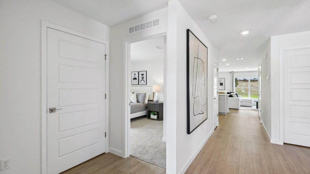 Furnished interior in a model home at Boulevard Oaks in Lady Lake (Image 5). Furnished interior in a model home at Boulevard Oaks in Lady Lake (Image 5).