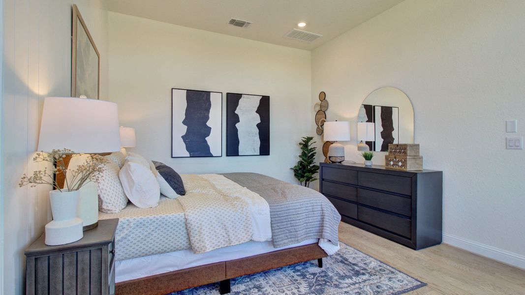 Furnished interior in a model home at Veramendi in New Braunfels (Image 27).