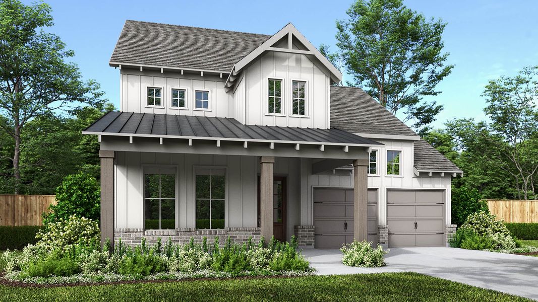 Front exterior of a home in the The Tribute community, located in The Colony, TX (Image 7).