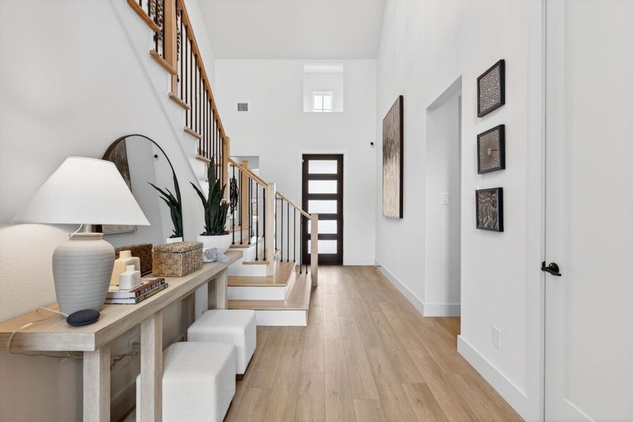Furnished interior in a model home at Wildflower Ranch in Fort Worth (Image 11).