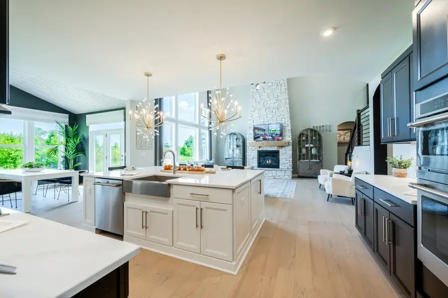 Furnished interior in a model home at Brookshale in Cumming (Image 23).