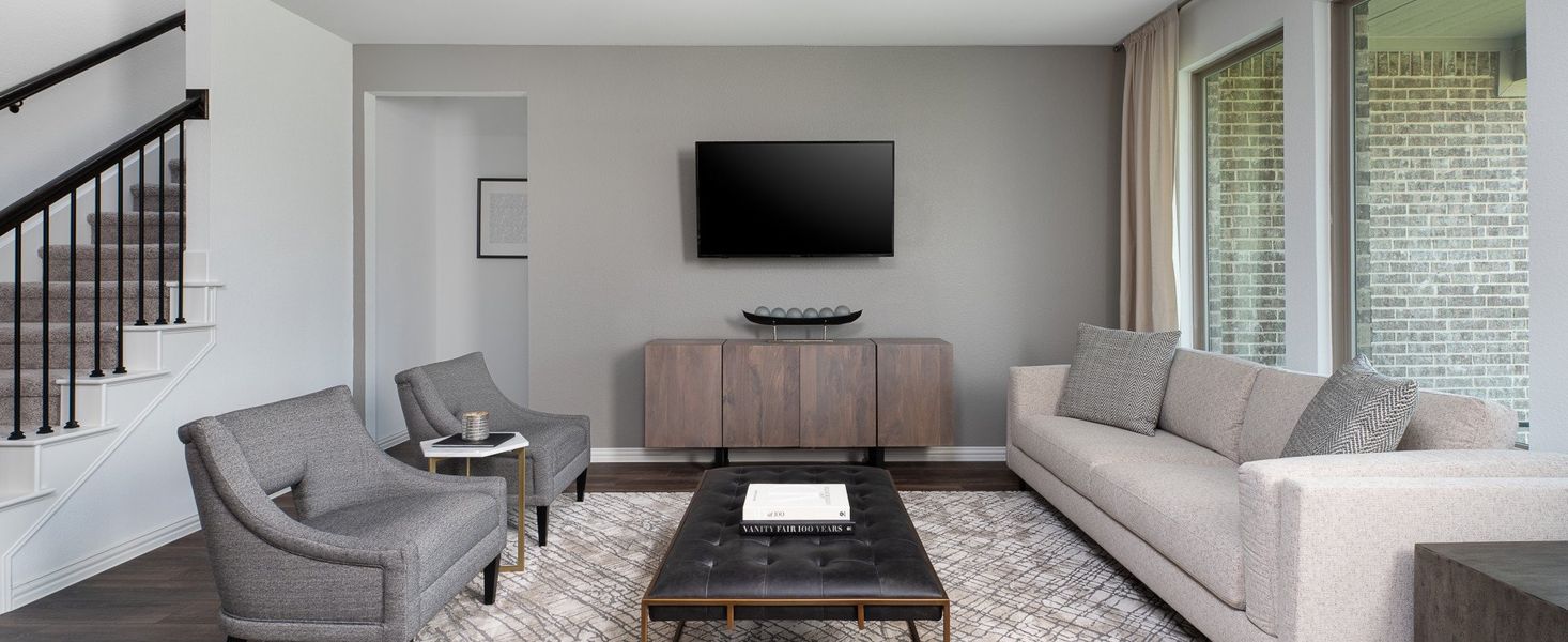 Furnished interior in a model home at Devonshire 50s in Forney (Image 15). Furnished interior in a model home at Devonshire 50s in Forney (Image 15).