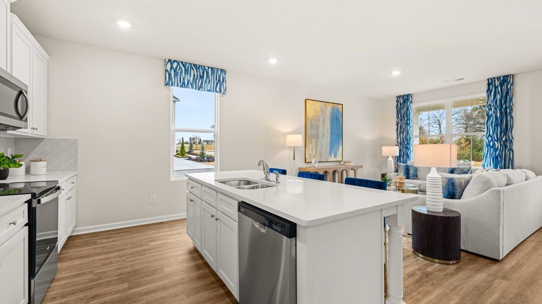 Furnished interior in a model home at Brookland Commons in Monroe (Image 6).