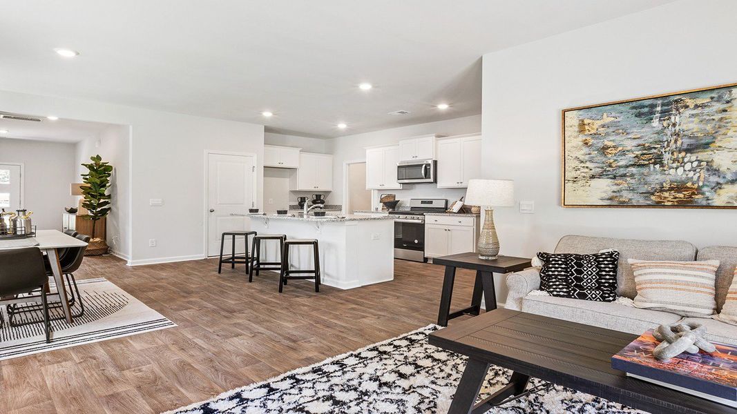 Furnished interior in a model home at The Garrison in Summerville (Image 4).
