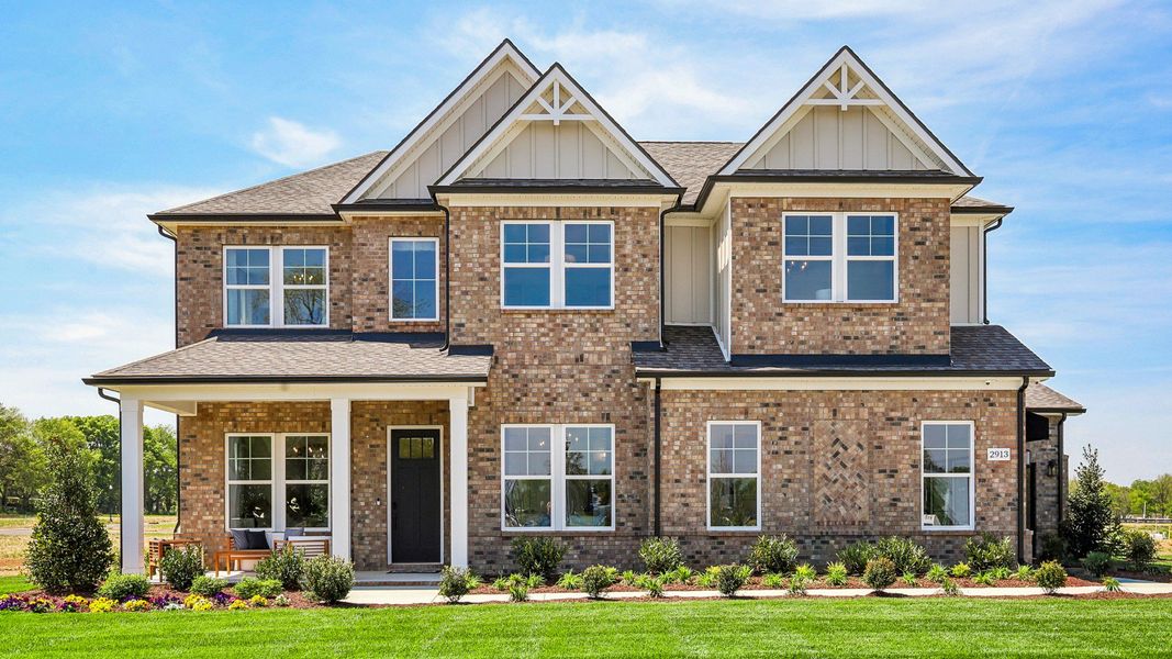 Front exterior of a home in the Sagewood community, located in Dawsonville, GA (Image 9). Front exterior of a home in the Sagewood community, located in Dawsonville, GA (Image 9).