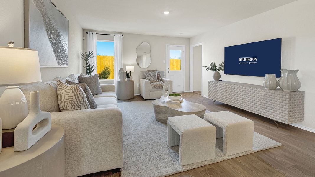 Furnished interior in a model home at Spring Valley in New Braunfels (Image 11).