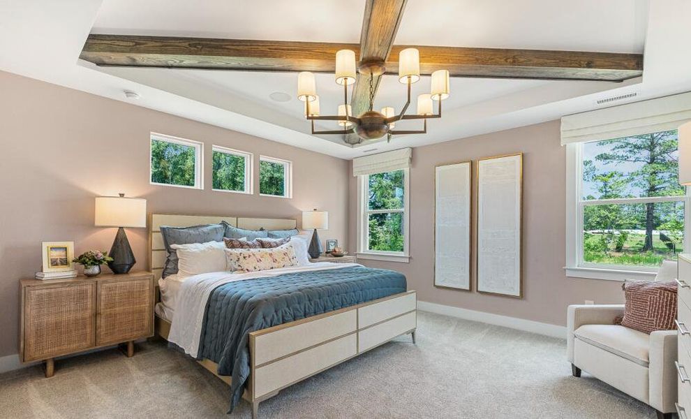 Furnished interior in a model home at Weddington in Benson (Image 24).
