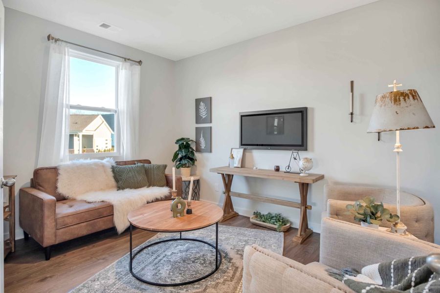 Furnished interior in a model home at Nexus South in Gallatin (Image 31).