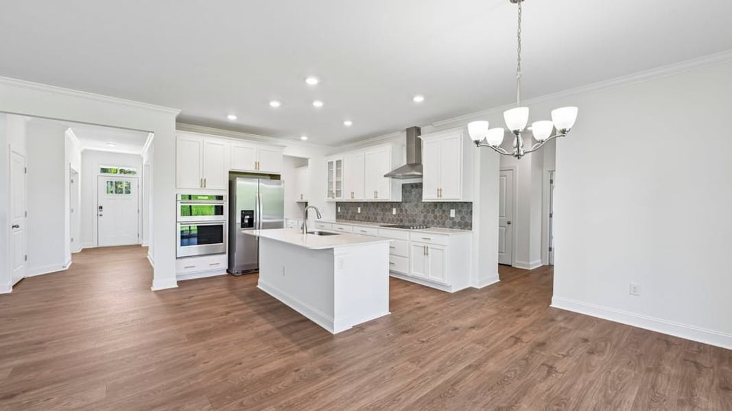 Furnished interior in a model home at The Manors at Swift Creek Farm in Clayton (Image 5).