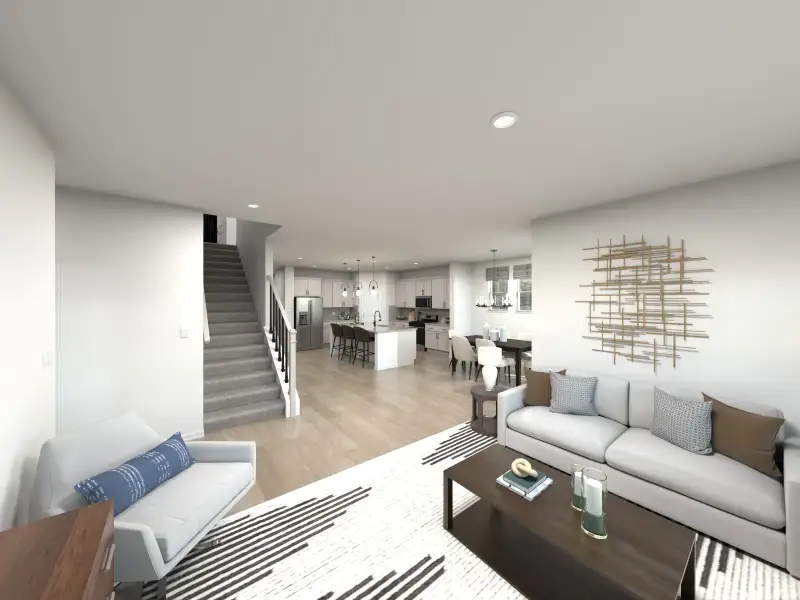 Furnished interior in a model home at Oaks at Lake Standish in Apopka (Image 14).