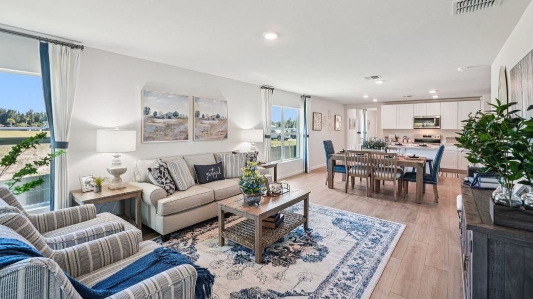 Furnished interior in a model home at Bentley Crossing in Fort Myers (Image 29).