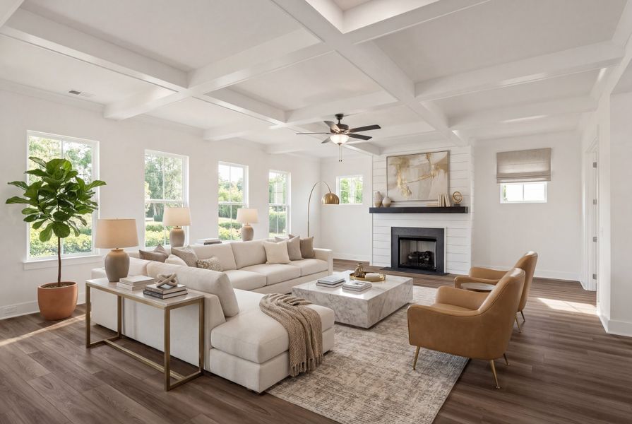 Furnished interior in a model home at Shelton Square in Murfreesboro (Image 6).