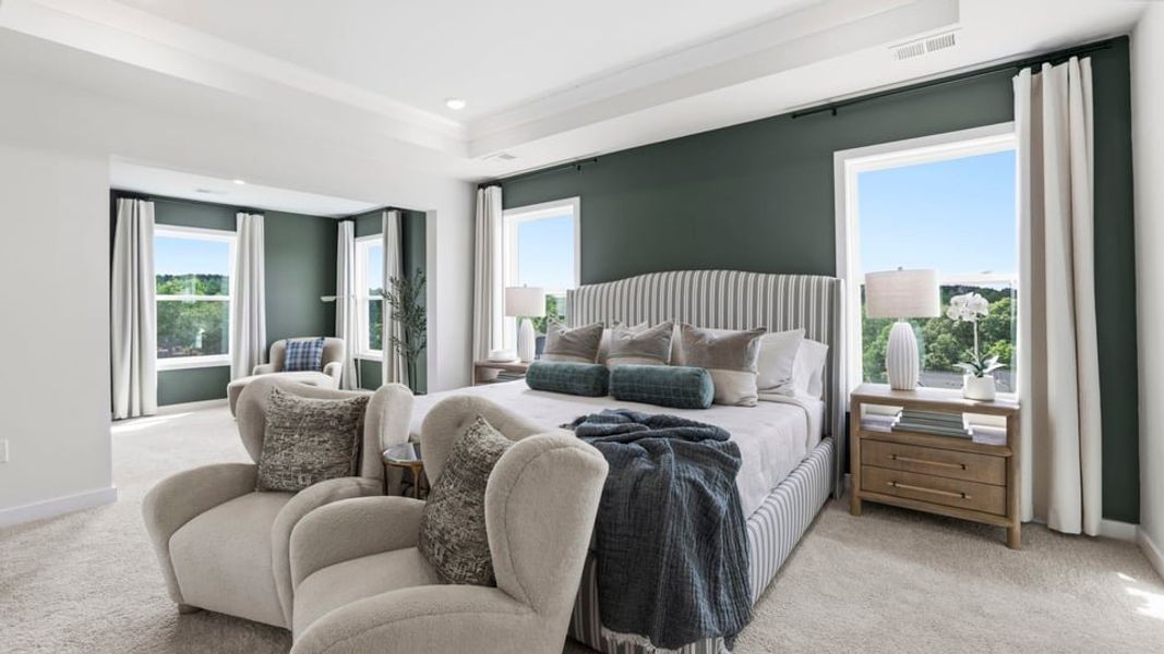 Furnished interior in a model home at Sunset Summits in Spartanburg (Image 24).