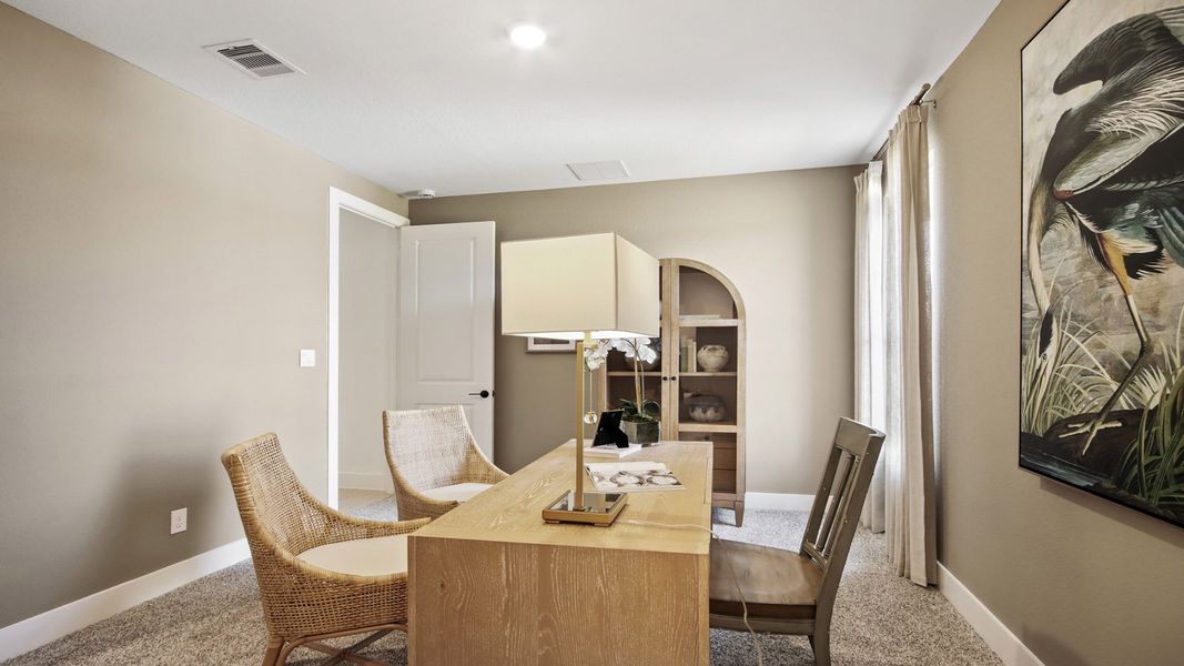 Furnished interior in a model home at Mill Creek Estates in Magnolia (Image 24). Furnished interior in a model home at Mill Creek Estates in Magnolia (Image 24).