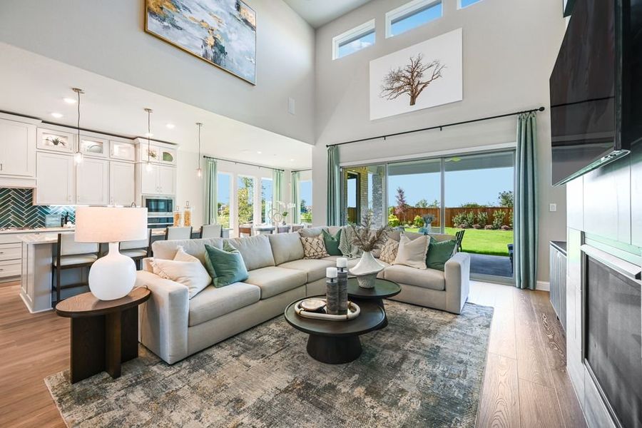 Furnished interior in a model home at The Ranch at Uptown Celina 60s in Celina (Image 73).