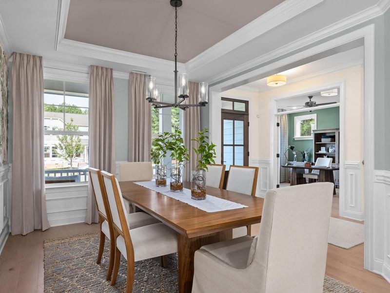 Furnished interior in a model home at Laneridge Estates in Raleigh (Image 7).