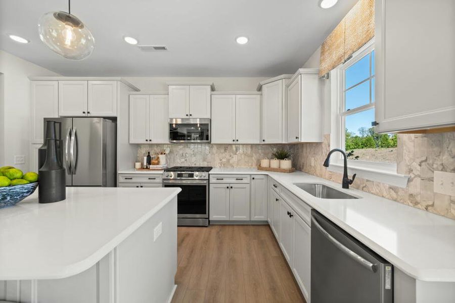 Furnished interior in a model home at Pisgah Park in Kernersville (Image 9).