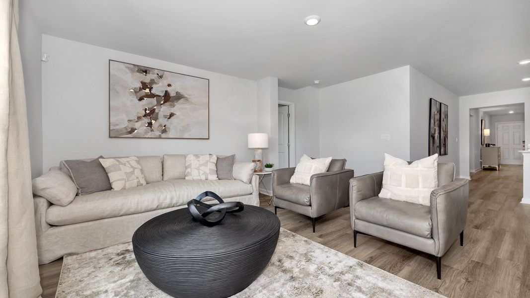 Furnished interior in a model home at Bailey Park in Fayetteville (Image 27).