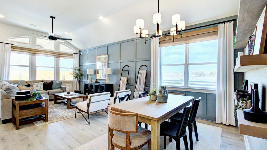 Furnished interior in a model home at Westridge - Premier in San Antonio (Image 6).